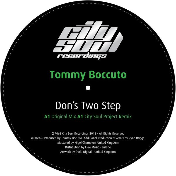 Tommy Boccuto - Don's Two Step / City Soul Recordings