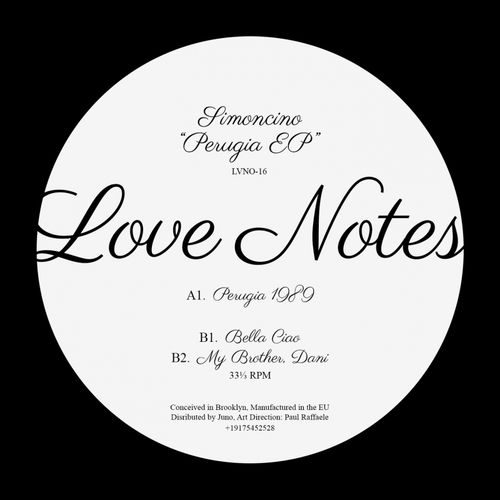 Simoncino - Perugia EP / Love Notes From Brooklyn