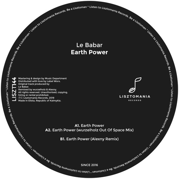 Le Babar - Earth Power / Lisztomania Records