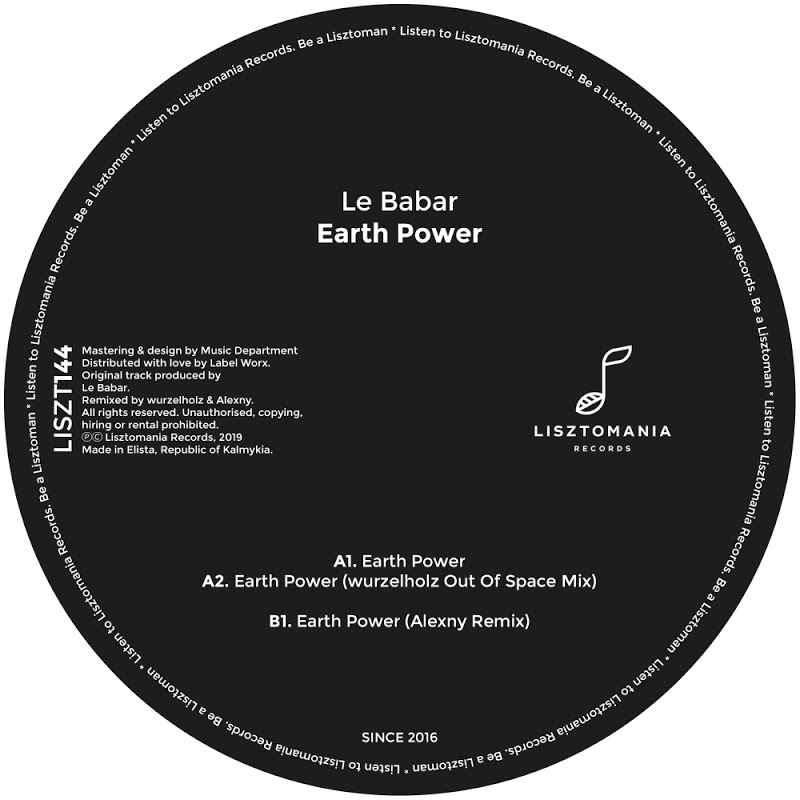 Le Babar - Earth Power / Lisztomania Records