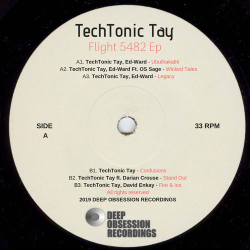 TechTonic Tay - Flight 5482 EP / Deep Obsession Recordings