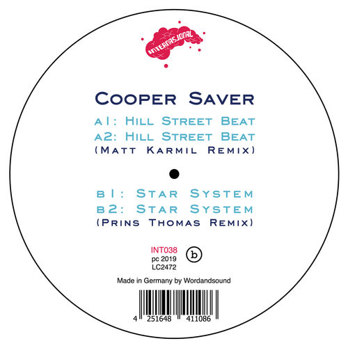 Cooper Saver - Hill Street Beat / Star System (Matt Karmill & Prins Thomas Remixes) / Internasjonal