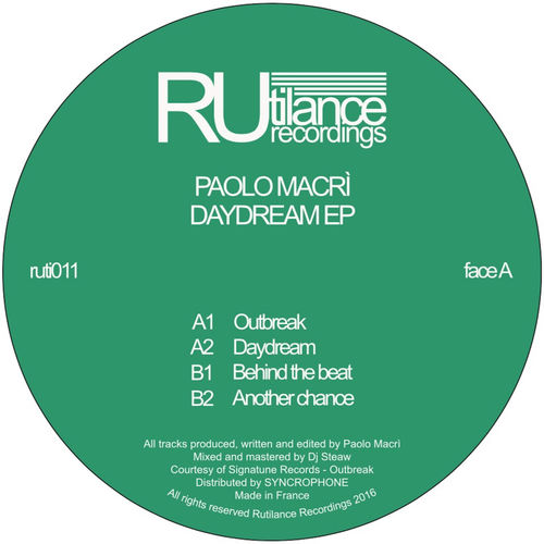 Paolo Macrì - Daydream EP / Rutilance Recordings