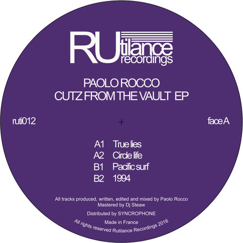 Paolo Rocco - Cutz From The Vault EP / Rutilance Recordings