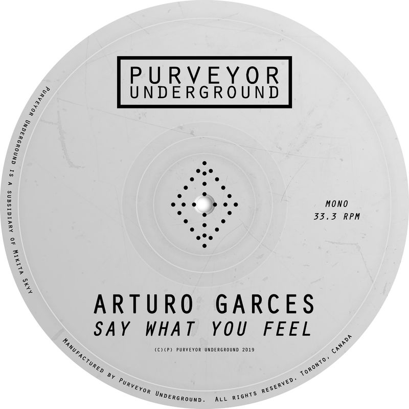Arturo Garces - Say What You Feel / Purveyor Underground