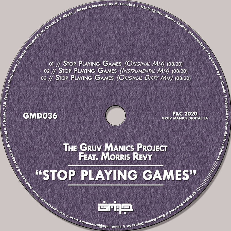 The Gruv Manics Project - Stop Playing Games / Gruv Manics Digital SA