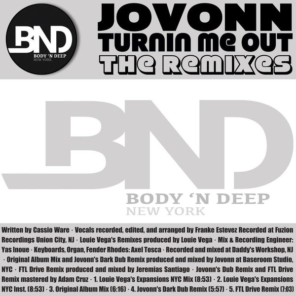 Jovonn - Turnin Me Out Feat Casioware (inc Louie Vega Remix)(Remixes) / Body'N Deep