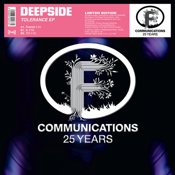 Deepside (Ludovic Navarre) - Tolerance EP / F Communications
