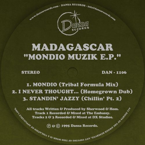 Madagascar - Mondio Muzik EP / Dansa Records