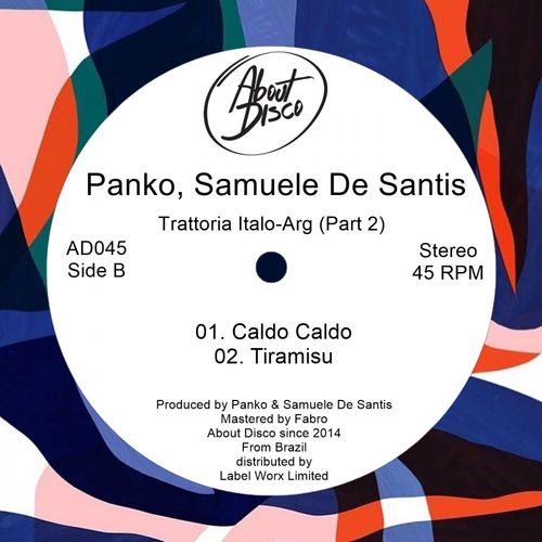 Panko & Samuele De Santis - Trattoria Italo-Arg EP (Part 2) / About Disco Records
