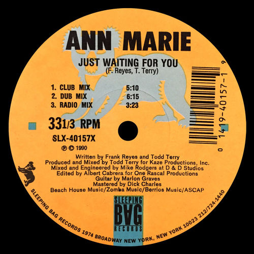 Ann Marie - Just Waiting for You / Sleeping Bag Records