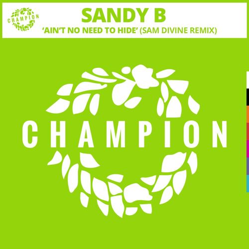 Sandy B - Ain't No Need To Hide (Sam Divine Remix) / Champion Records