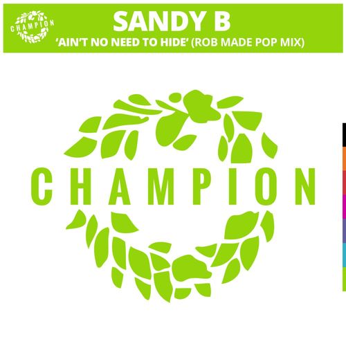 Sandy B - Ain't No Need To Hide (Rob Made Pop Mix) / Champion Records