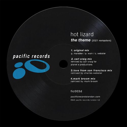 Hot Lizard - The Theme (2021 Remasters) / PACIFIC RECORDS LONDON