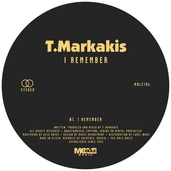 T.Markakis - I Remember / Mole Music