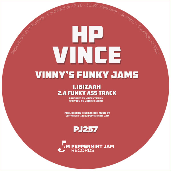 HP Vince - Vinny's Funky Jams / Peppermint Jam