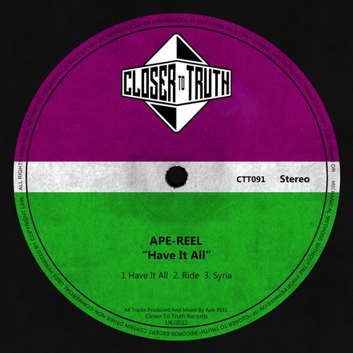 Ape-REEL - Have It All / Closer To Truth