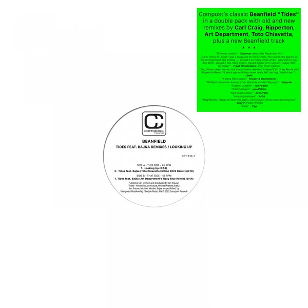 Beanfield - Tides Remixes / Looking Up / Compost Records