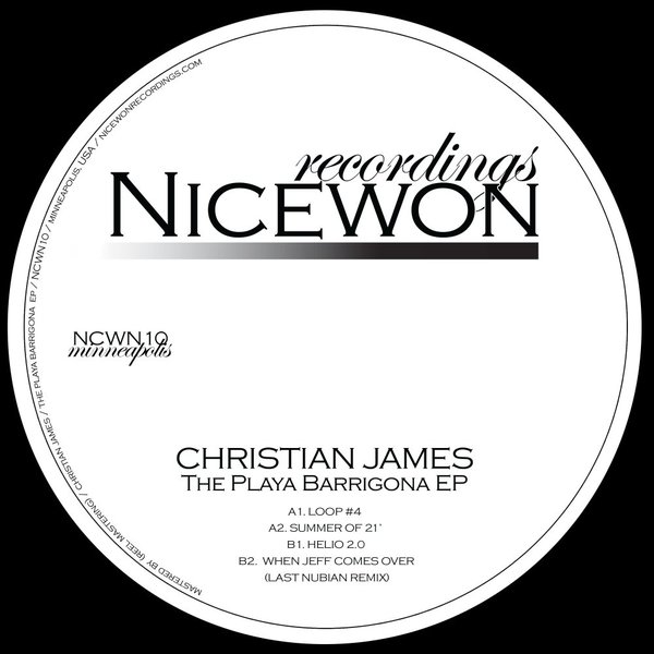 Christian James - The Playa Barrigona EP / Nicewon Recordings
