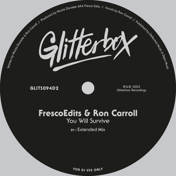 FrescoEdits & Ron Carroll - You Will Survive / Glitterbox Recordings