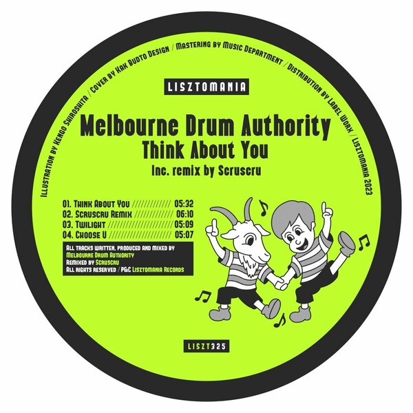 Melbourne Drum Authority - Think About You / Lisztomania Records
