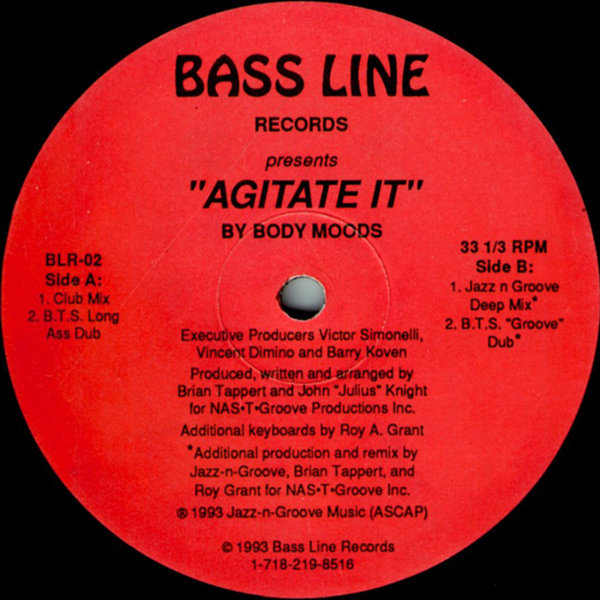 Body Moods - Agitate It (Incl. Jazz-N-Groove Remix) / Bassline Records