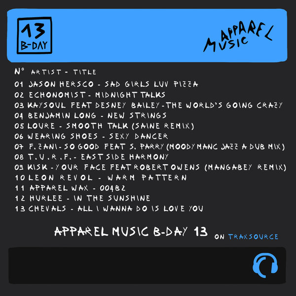 VA - Apparel Music B-Day 13 [on Traxsource] / Apparel Music