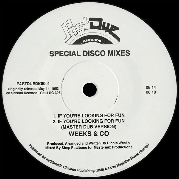 Weeks & Co. - If You're Looking For Fun (12" Mixes)