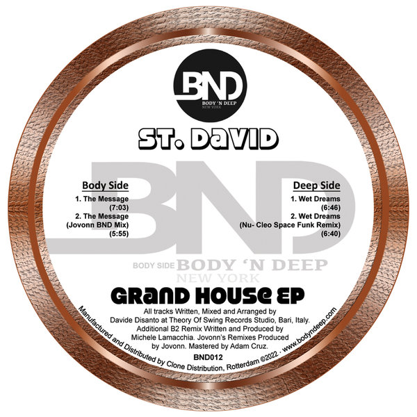 St David - Grand House EP