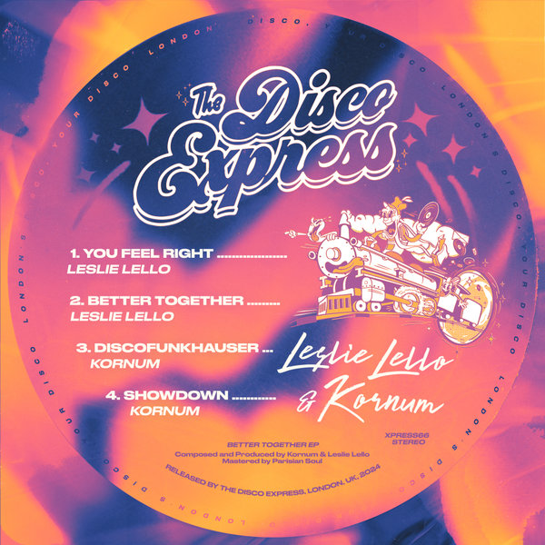 Leslie Lello, Kornum - Better Together EP on The Disco Express