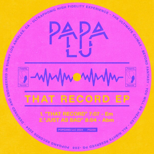 Papa Lu - That Record EP on POPGANG Records