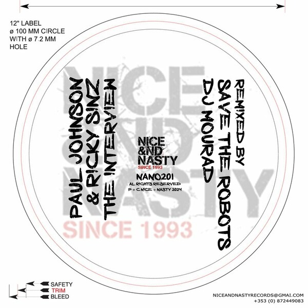 Ricky Sinz, Paul Johnson - The Interview(The Remixes) on Nice & Nasty