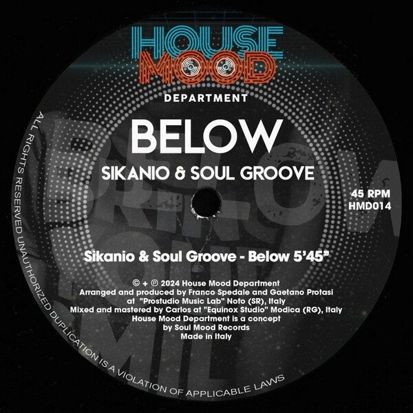 Soul Groove, Sikanio - Below on House Mood Department