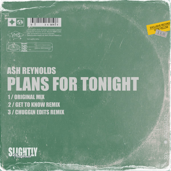 Ash Reynolds - Plans For Tonight on Slightly Transformed