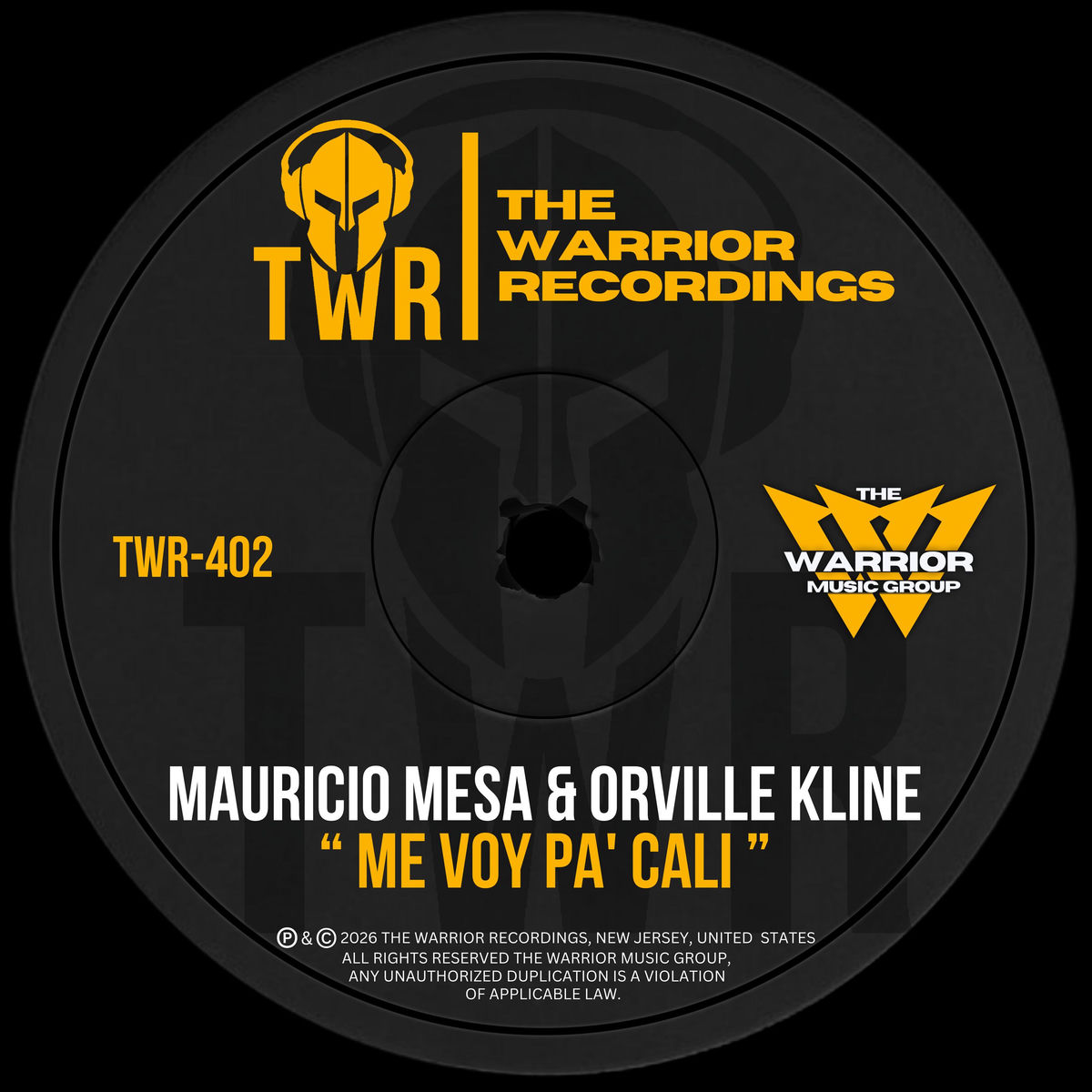 Mauricio Mesa, Orville Kline – Me Voy Pa’ Cali on The Warrior Recordings