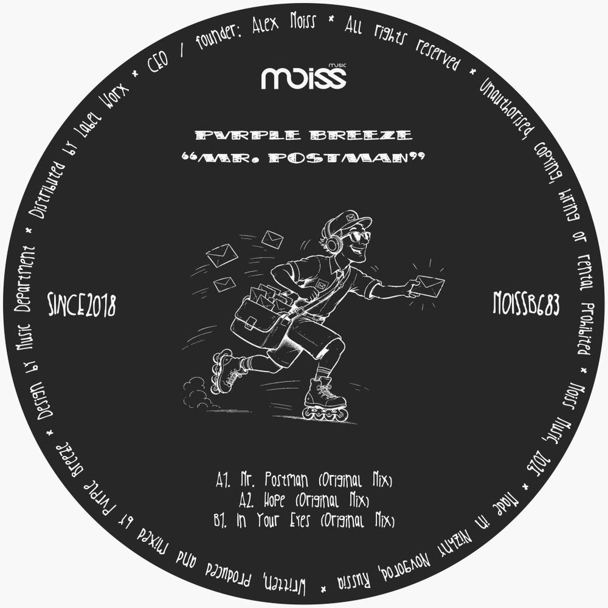 Pvrple Breeze – Mr. Postman on Moiss Music Black